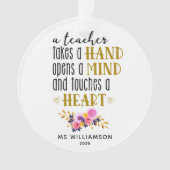 Appréciation de l'enseignant Typographie Ornement  (devant)