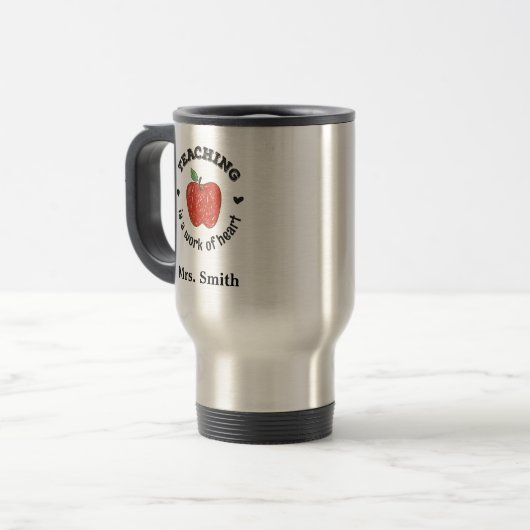 Appréciation de l'enseignant Voyage Mug (Devant gauche)