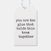 Appréciation de l'équipe, étiquette cadeau, excell