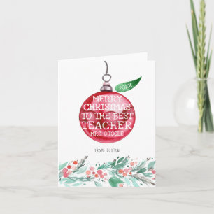 Appréciation des enseignants Carte de Noël person