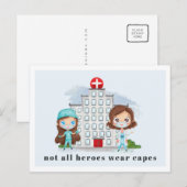 Appréciation des infirmières Carte de remerciement (Devant / Derrière)