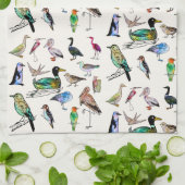 Appréciation d'oiseaux Serviettes de cuisine (Plié)
