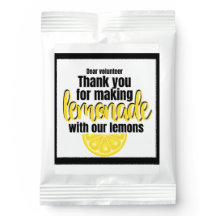 Appréciation du bénévole Merci Lemonade Mix