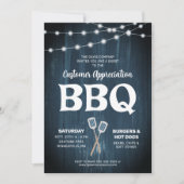 Appréciation du client BBQ Rustic Blue Invitation (Devant)
