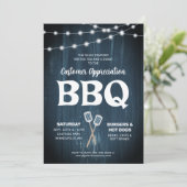 Appréciation du client BBQ Rustic Blue Invitation (Debout devant)