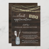 Appréciation du client Invitation de la partie BBQ (Devant / Derrière)