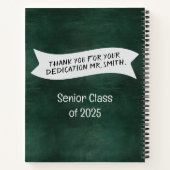 Appréciation personnalisée de l'enseignant Carnet  (Dos)