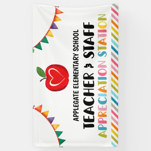 Appreciation Station Teacher Dank u Spandoek (Verticaal)