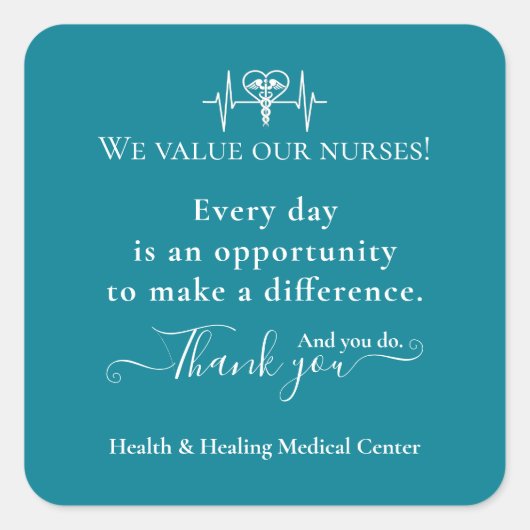 Appréciation Sticker Infirmière Semaine Mois en vr (Devant)