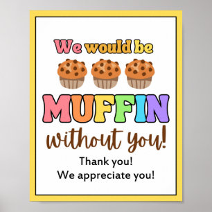 Appreciation Week Sign, Personeel Appreciation Sig Poster