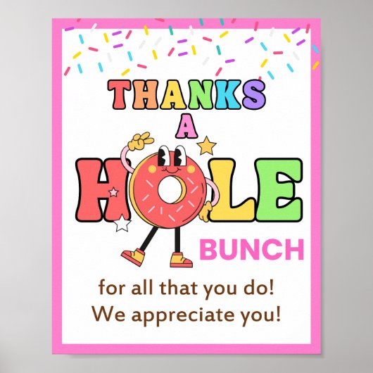 Appreciation Week Sign, Personeel Appreciation Sig Poster (Voorkant)