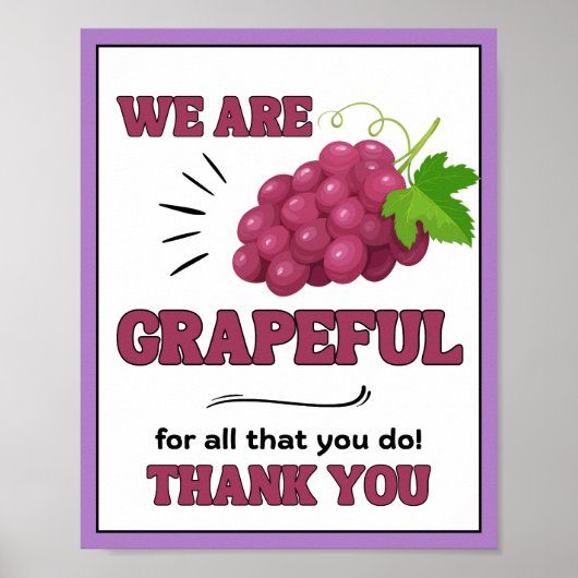 Appreciation Week Sign, Personeel Appreciation Sig Poster (Voorkant)
