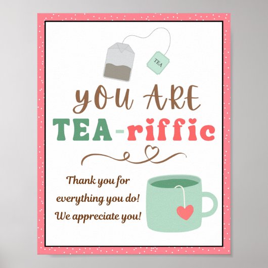 Appreciation Week Sign, Personeel Appreciation Sig Poster (Voorkant)