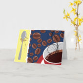 Appréciez la carte de café (Fleur jaune)