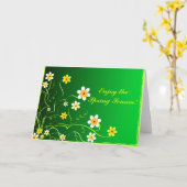 Appréciez le printemps ! - Carte (Fleur jaune)