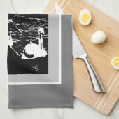 Appréciez les serviettes de cuisine Cook White Pel (Quart Plié)