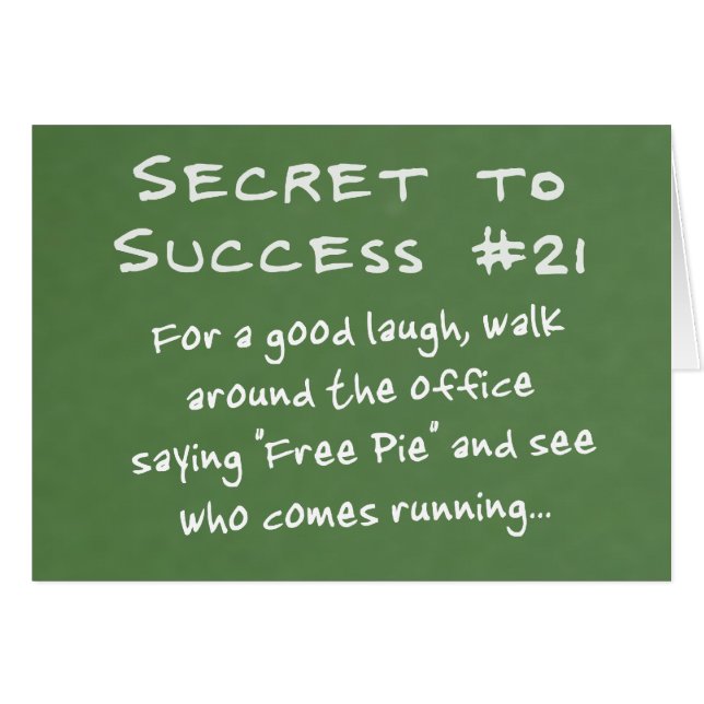 Appréciez votre travail (Devant Horizontal)