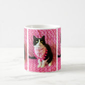 Apprend la Tuxedo Chat Mug rose (Centre)