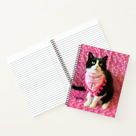 Apprend le Tuxedo Cat 8 1/2 x 11 Carnet (Intérieur)
