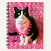 Apprend le Tuxedo Cat 8 1/2 x 11 Carnet (Devant)