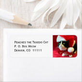 Apprend les Étiquettes de adresse de Noël Tuxedo C (En situation)