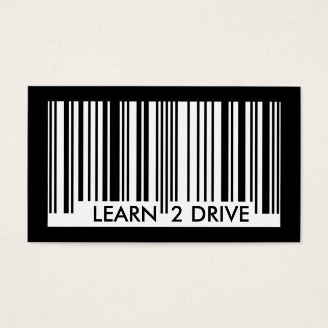 apprendre à conduire le code-barres (Devant)