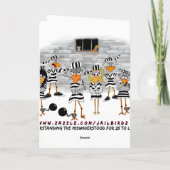 Apprendre à la dure : Carte de voeux Jailbird (Dos)