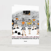 Apprendre à la dure : Carte de voeux Jailbird (Dos)