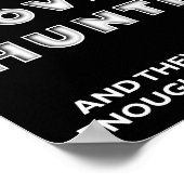 Apprendre aux enfants Chasse amusante Poster noir (Coin)