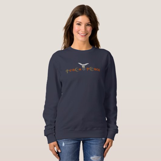 Apprendre la paix | Femmes Sweatshirts (Devant entier)
