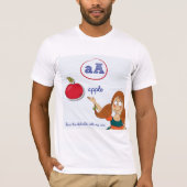 Apprendre Le T-shirt Alphabet Mens (Devant)