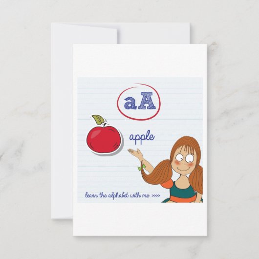 Apprendre Les Invitations Alphabet (Devant)