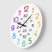 Apprenez à dire à l'heure horloge murale de la sal (Angle)