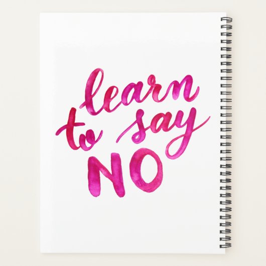 Apprenez à dire non - rose (Dos)