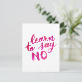 Apprenez à ne pas dire de mots de sagesse - carte  (Debout devant)