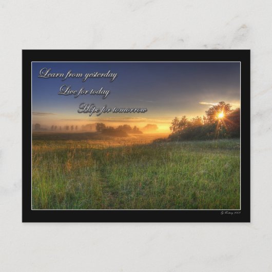 Apprenez d'hier.... carte postale (Devant)