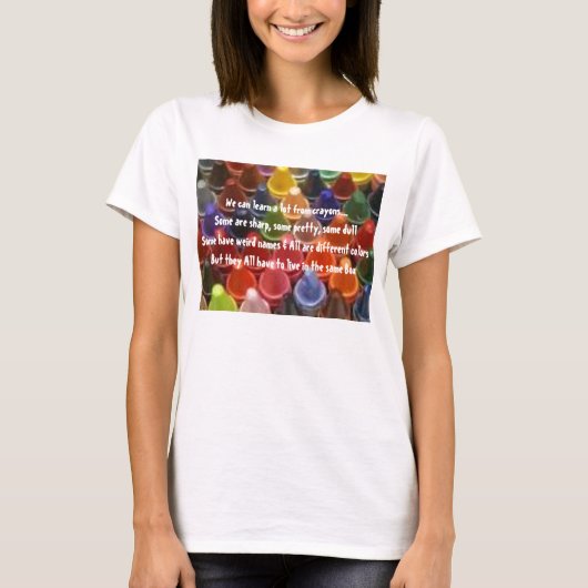 Apprenez du T-shirt de crayons (Devant)