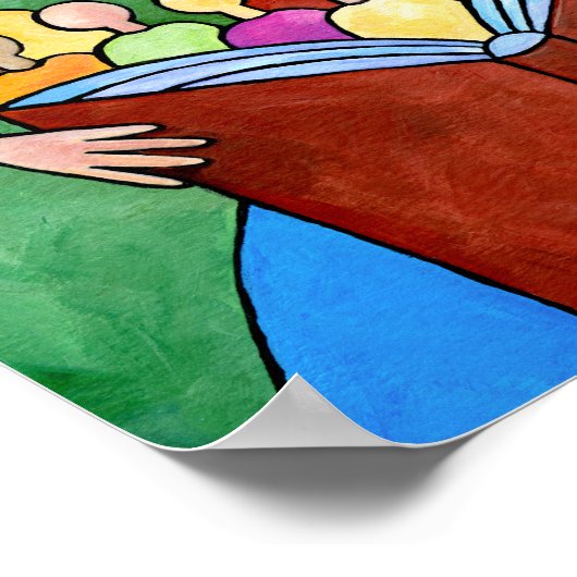 Apprenez-Leur Avec Diligence Énorme Poster (Coin)