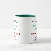 Apprenez-moi Ben Franklin Citer Mug (Centre)