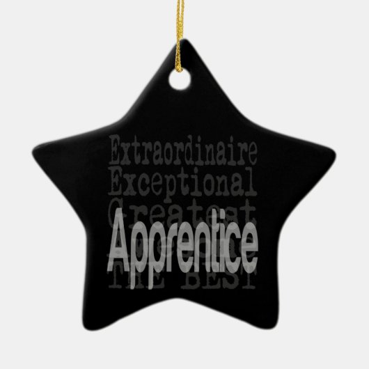 Apprentice Extraordinaire Keramisch Ornament (Voorkant)