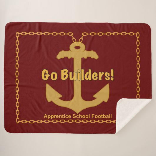 Apprentice School “Go Builders” Sherpa Blanket Deken (Voorkant (horizontaal))