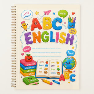 Apprentissage de l'anglais ABC pour enfants mignon