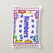 Apprentissage du Coussin préscolaire - ABC & 1-2-3 (Dos(Vertical))