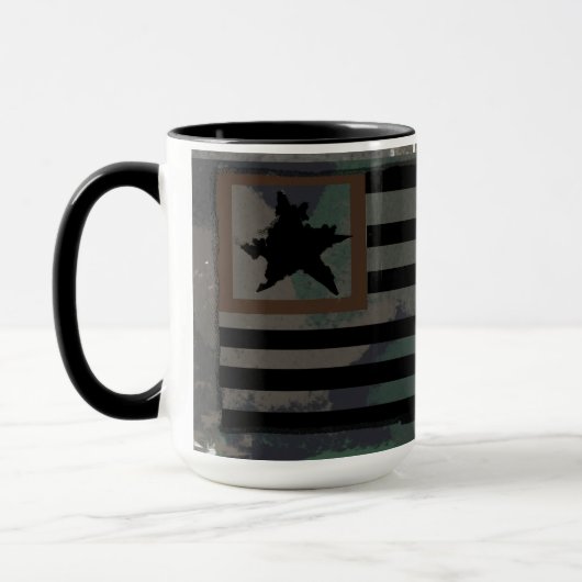 Approachable Wolf : Home of The Brave Mug (Gauche)
