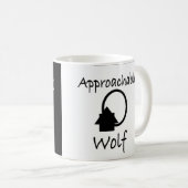 Approachable Wolf Mug by JHT  Koffiemok (Voorkant rechts)