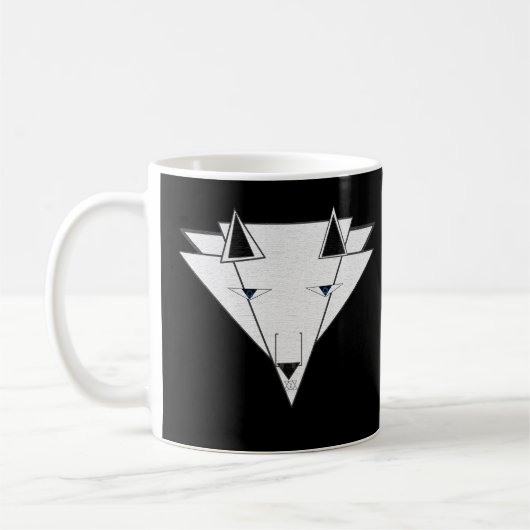 Approachable Wolf Mug by JHT  Koffiemok (Links)