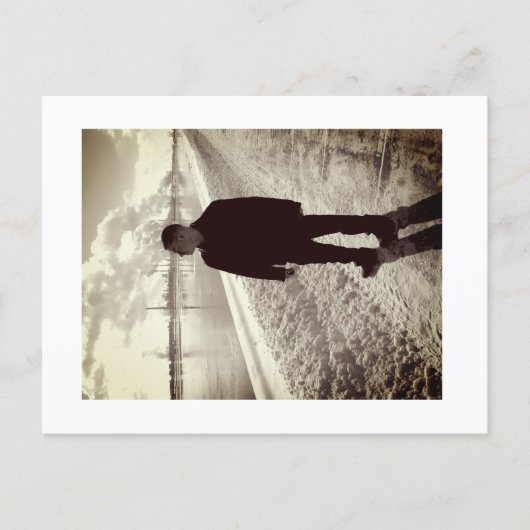 Approachable Wolf Post Card Print Briefkaart (Voorkant)