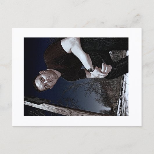 Approachable Wolf Post Card Print Briefkaart (Voorkant)