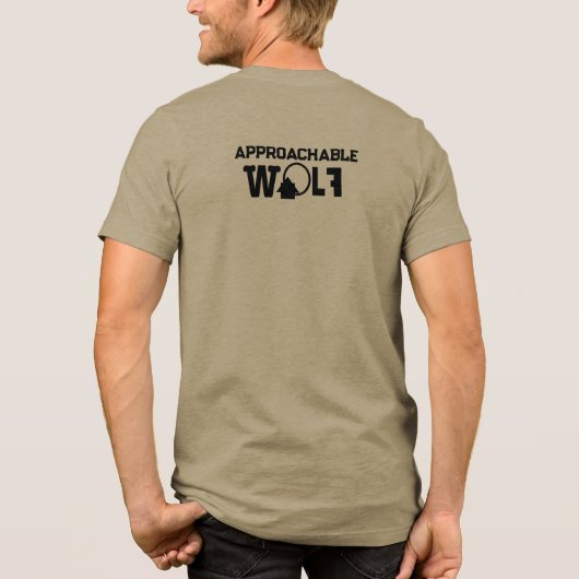 Approachable Wolf Tee Shirt  (Achterkant)