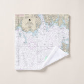 Approches de la nouvelle carte nautique du port de (Gant de toilette)